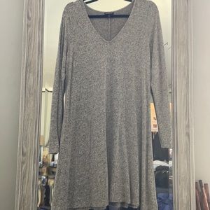 Grey cozy sweater dress sz large by Express